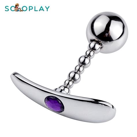 Soloplay Pull Bead Metal Anal Plug Wear Anchor Base Anal Plug Anal Dilator Adult Sex Toys