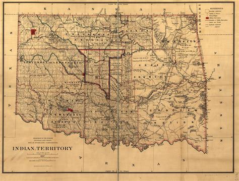 Map Of The Indian Territory