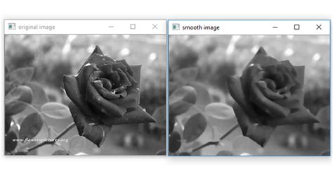 Smoothen A Grayscale Image By Performing Blurring Operation Using User