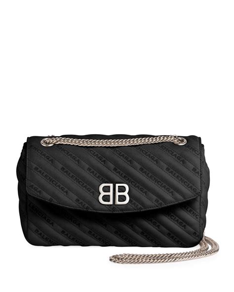This logo is compatible with eps, ai, psd and adobe pdf formats. Balenciaga Logo-quilted Leather Chain Shoulder Bag in ...