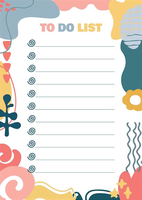 Cute Printable To Do List Template To Do Lists Printable To Do List