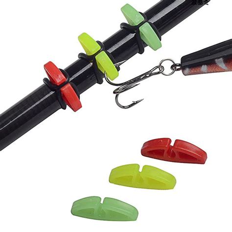 5setlot Plastic Fishing Rod Pole Hook Keeper For Lures Bait Spoon