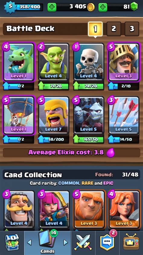 This deck with updates still works really well, even though lots of new cards this is the deck that took me as a level 6 player from arena 4 to arena 6 in just a couple of hours of gameplay. Best Clash Royale Decks And Strategies Arena 3- 6: Get ...