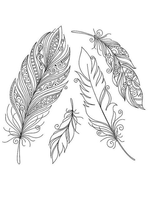 Indian Feather Coloring Pages Warehouse Of Ideas