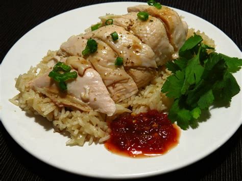 Riz Au Poulet Hainanais Hainanese Chicken Rice Chicken Rice