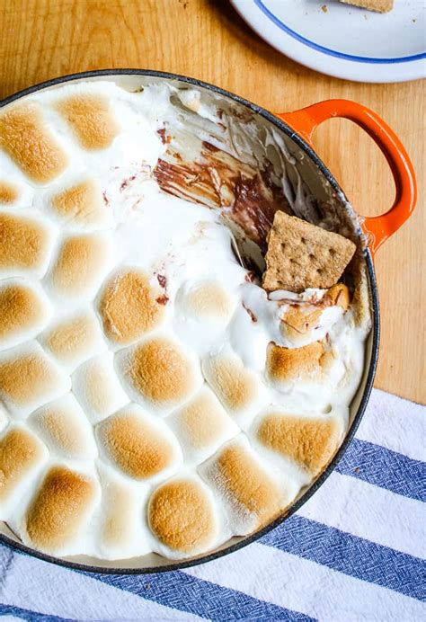 Scoop the dip with the extra bread and veggies—then eat the bowl! Smores Dip Recipe (Made In the Oven) - Cleverly Simple