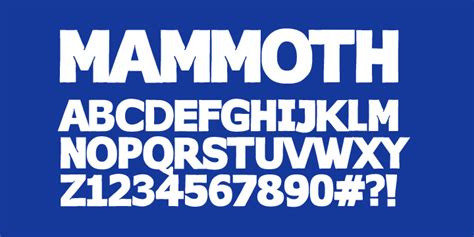 Ft Mammoth Premium Font Urban Fonts