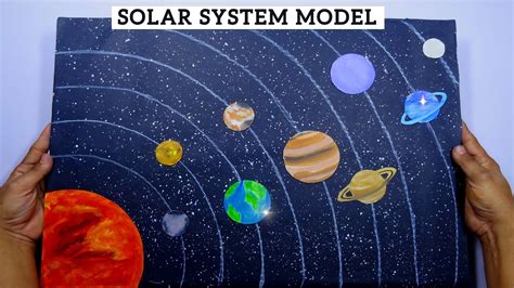How To Make 3d Solar System Model School Project 3d Model Solar