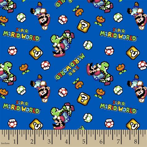 Nintendo Pcq Super Mario Retro Toss Fabric