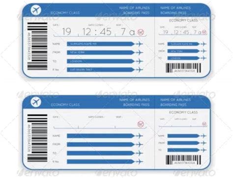 22 Best Airline Ticket Templates In Ai Psd Word Pages Publisher