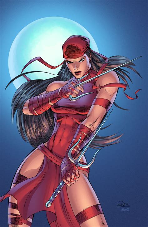 Elektra By J Skipper Marvel Elektra Marvel Comic Character Marvel Comics