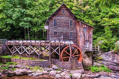 Glade Creek Grist Mill By Steve Harrington Glade Creek Grist Mill