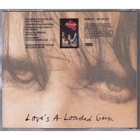 Love S A Loaded Gun By Alice Cooper CDS With Collector Ref