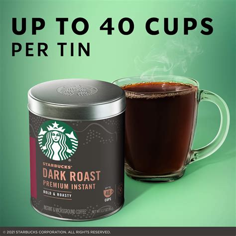 Starbucks Premium Instant Coffee — Dark Roast — 100 Arabica — 1 Tin