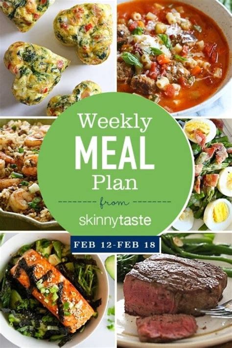 Skinnytaste Meal Plan February 12 February 18 Skinnytaste