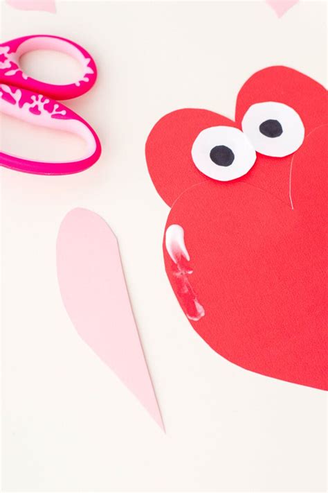 Owl Heart Shape Paper Craft Diy Valentines Day Cards Valentines