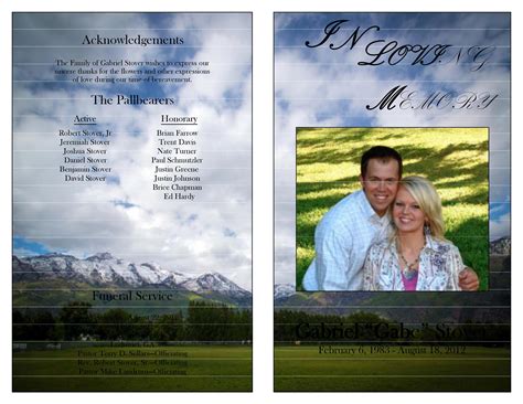 47 Free Funeral Program Templates In Word Format Templatelab