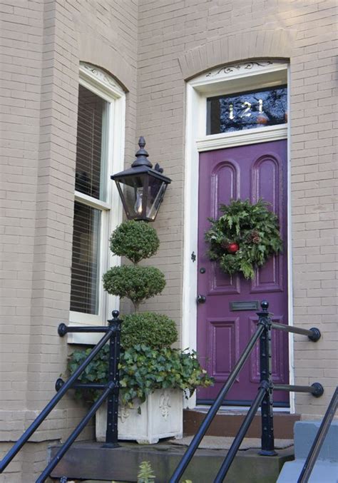 25 Inspiring Exterior House Paint Color Ideas Purple Exterior Door Paint