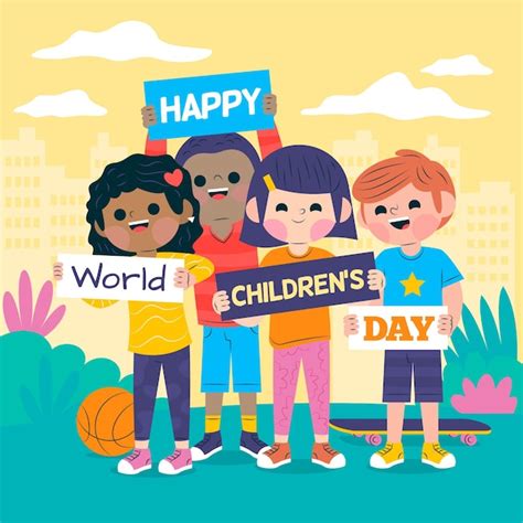 Premium Vector World Childrens Day Design