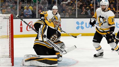 Bruins Clinch Playoff Spot With Win Over Penguins In Boston