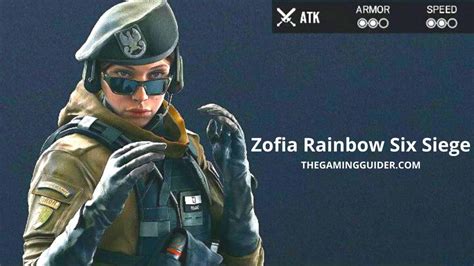 Tom Clancys Rainbow Six Siege Zofia R6 Operator Guide