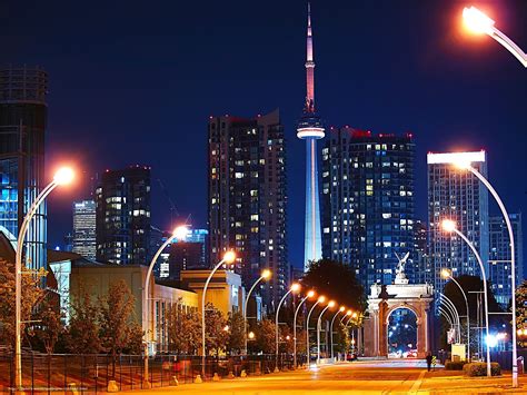 Toronto At Night Wallpaper Wallpapersafari