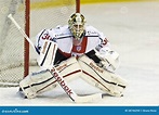 Portiere Dell'hockey Su Ghiaccio Immagine Stock Editoriale - Immagine ...