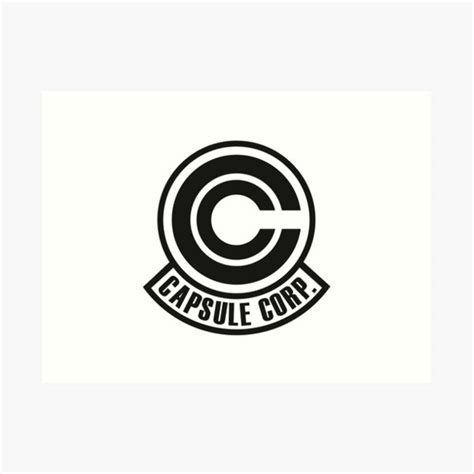 Capsule Corp Original Logo Art Print For Sale By Akolytus Redbubble