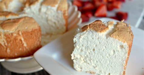 An angel food cake pan is a tall sided pan with a removable bottom and a tube in the center. Homemade Angel Food Cake — Easy Dessert Recipe | Hip2Save