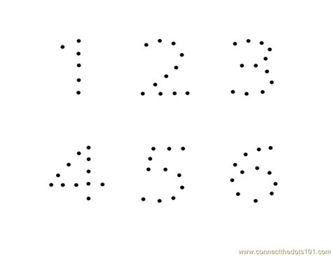 Dot Dot By Numbers 1 20 Free 1 20 Do A Dot Number Pri
