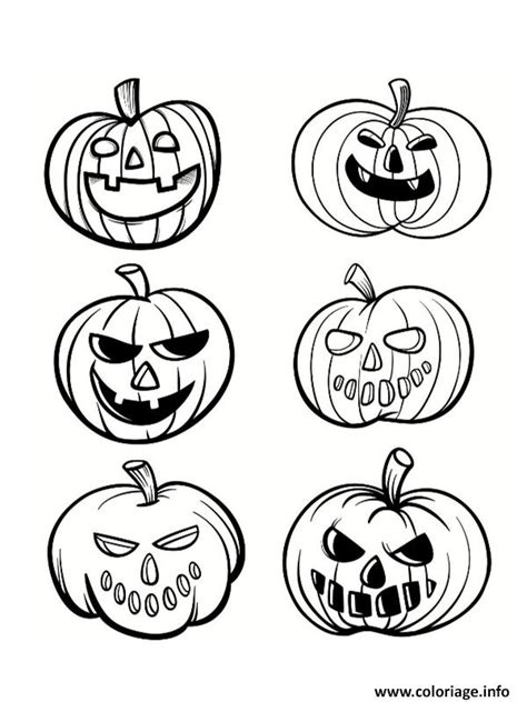 Coloriage Halloween Citrouilles 2018 Dessin Halloween à ...