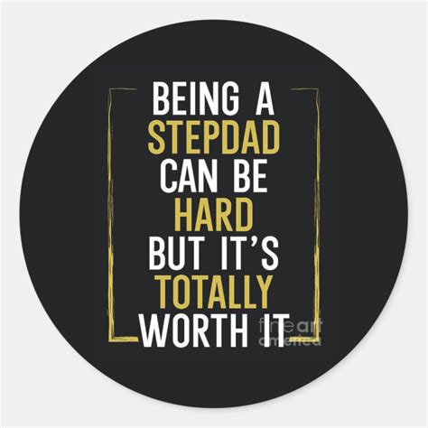Being A Stepdad Can Be Hard Classic Round Sticker Zazzle