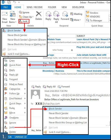 5 Ways To Manage Emails And Control Spam In Outlook Pcworld Scribd