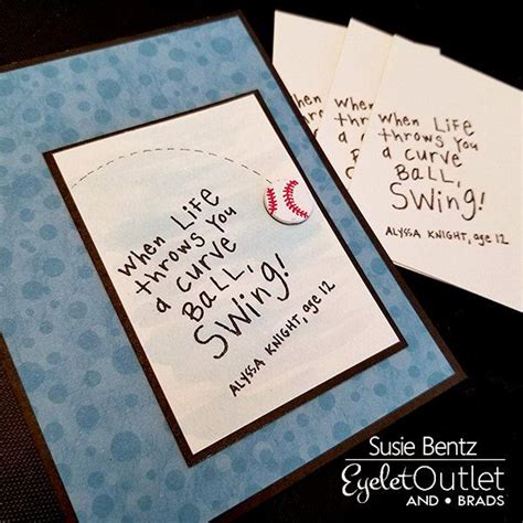 Check spelling or type a new query. Baseball Life Lessons ATC Card by Susie Bentz for Eyelet Outlet with watercolor and brad ...