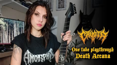 crypta one take guitar playthrough death arcana by tainá bergamaschi youtube music