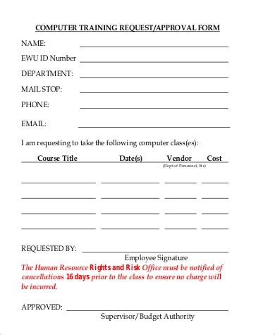 Form publisher uses this strength to help you create, store, and share documents based. FREE 12+ Sample Training Request Forms in PDF | Google ...