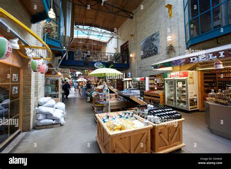 Interior Of The Forks Market Winnipeg Manitoba Canada Stock Photo Alamy