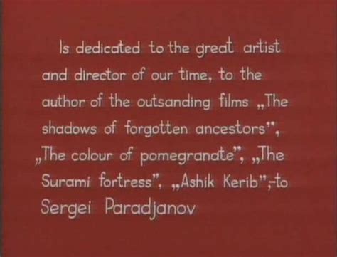 Soviet Movies Sergei Parajanov I Am Sergei Parajanov 1990