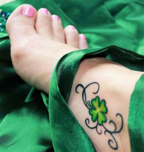 4 Leaf Clover Shamrock Tattoos Irish Tattoos Lucky Tattoo