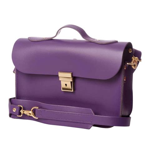 Small Trilogy Purple Leather Rucksack And Satchel Purple Ndamus
