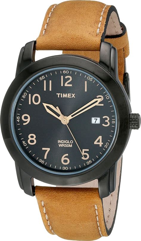 Timex Mens Highland Street Watch Tanblack One Size Elevated