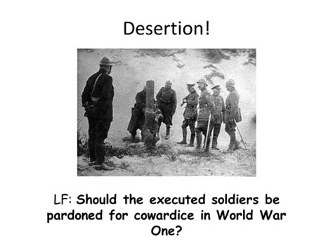 World War 1 Desertion Teaching Resources