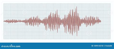 Seismogram Waves Print Vector Illustration 70304056