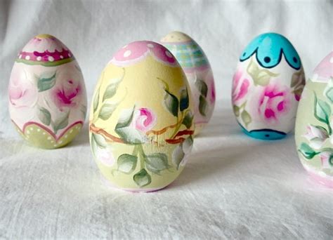Hand Painted Wooden Easter Eggs By Debster222 On Etsy