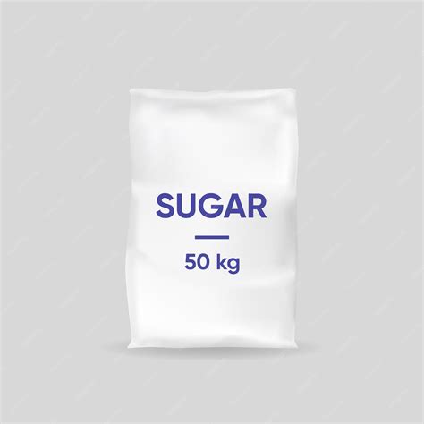 Premium Vector Sugar Bag Template 50 Kg Thick Paper Packaging