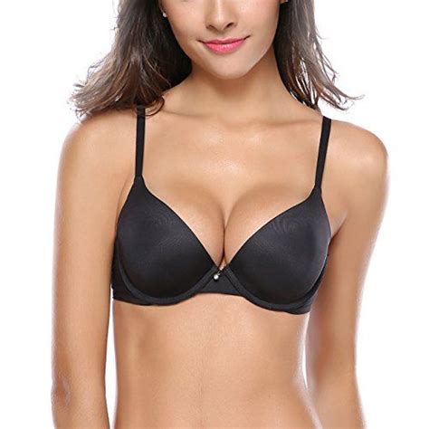 Womens Everyday Basics Seamless Lightly Padded Underwire Plunge Demi