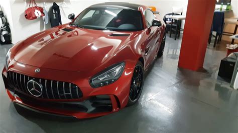 Mercedes AMG GT R Designo Hyacint Red At AutoLife Garage YouTube