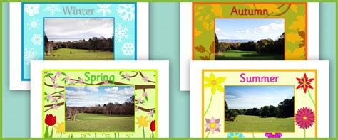 Early Learning Resources Large 4 Seasons Posters