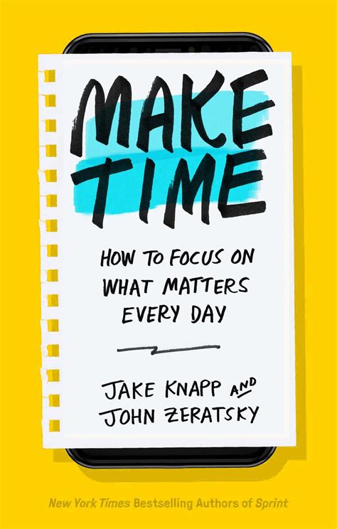 Make Time How To Focus On What Matters Every Day By Jake Knapp
