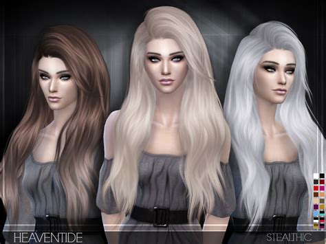 Stealthic Heaventide Hairstyle Sims 4 Hairs